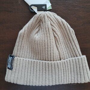 Tan H&M Young Boys Cotton Ribbed Hat Size X2 (Small)